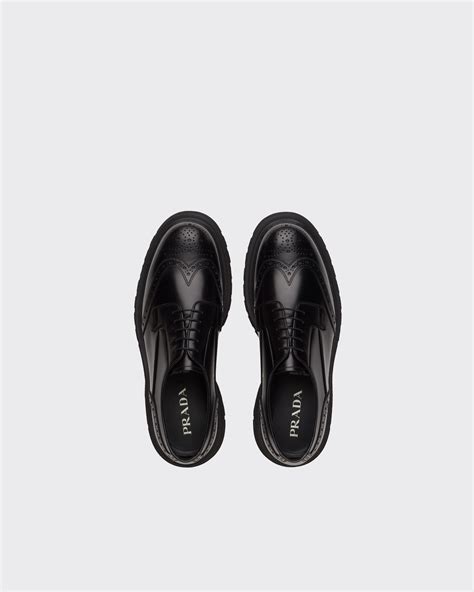 prada brogues uk|Brushed leather derby brogues .